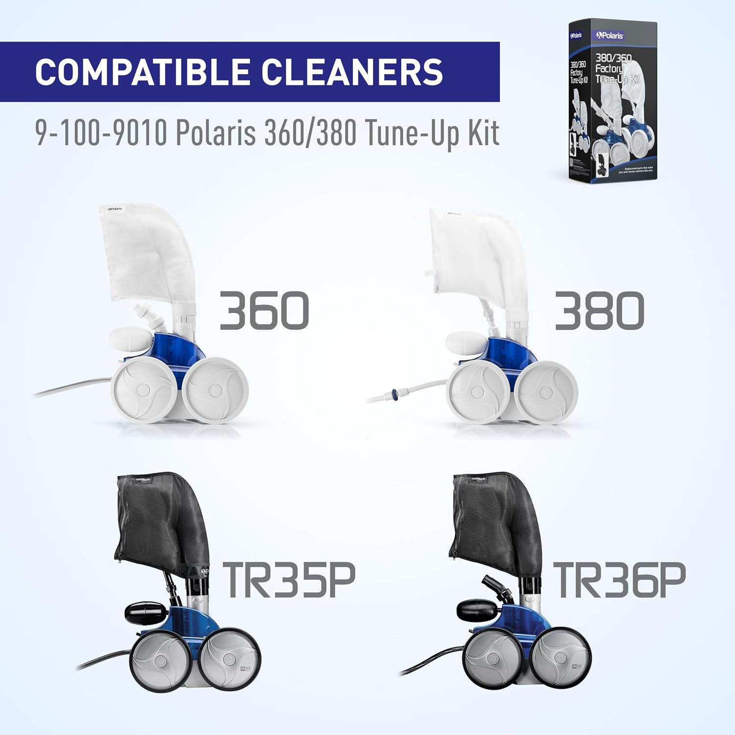 Polaris Genuine Parts 380/360 Black Max Factory Tune Up Kit, 9-100-9015 | Compatable with Polaris Models 360 BlackMax, 380 BlackMax