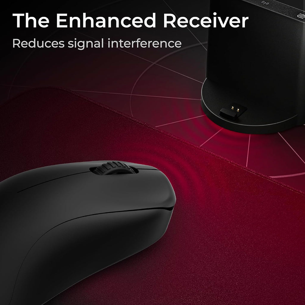 BenQ Zowie S2-DW 4K Wireless Mouse for Esports, Sports Science, 4K Enhanced Receiver, 65g, Symmetrical, Driverless, 3950 Sensor, 4K Polling Rate