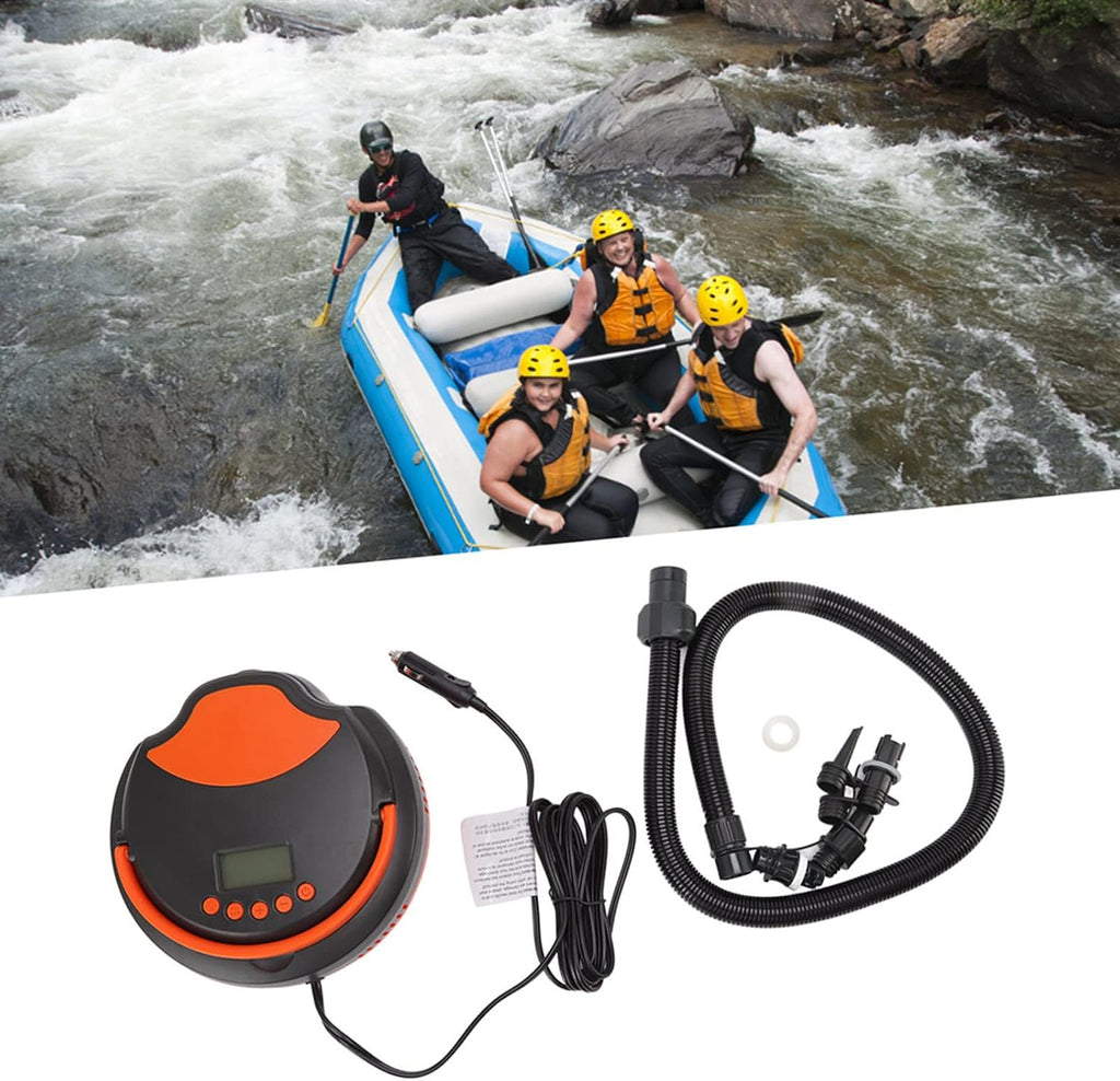12V Vehicle Electric Air Pump High Pressure Inflatable Pump Electric Inflator for Paddle Board Surfboard Rubber Boat ABS Material 23.7 x 23.7 x 10.3cm