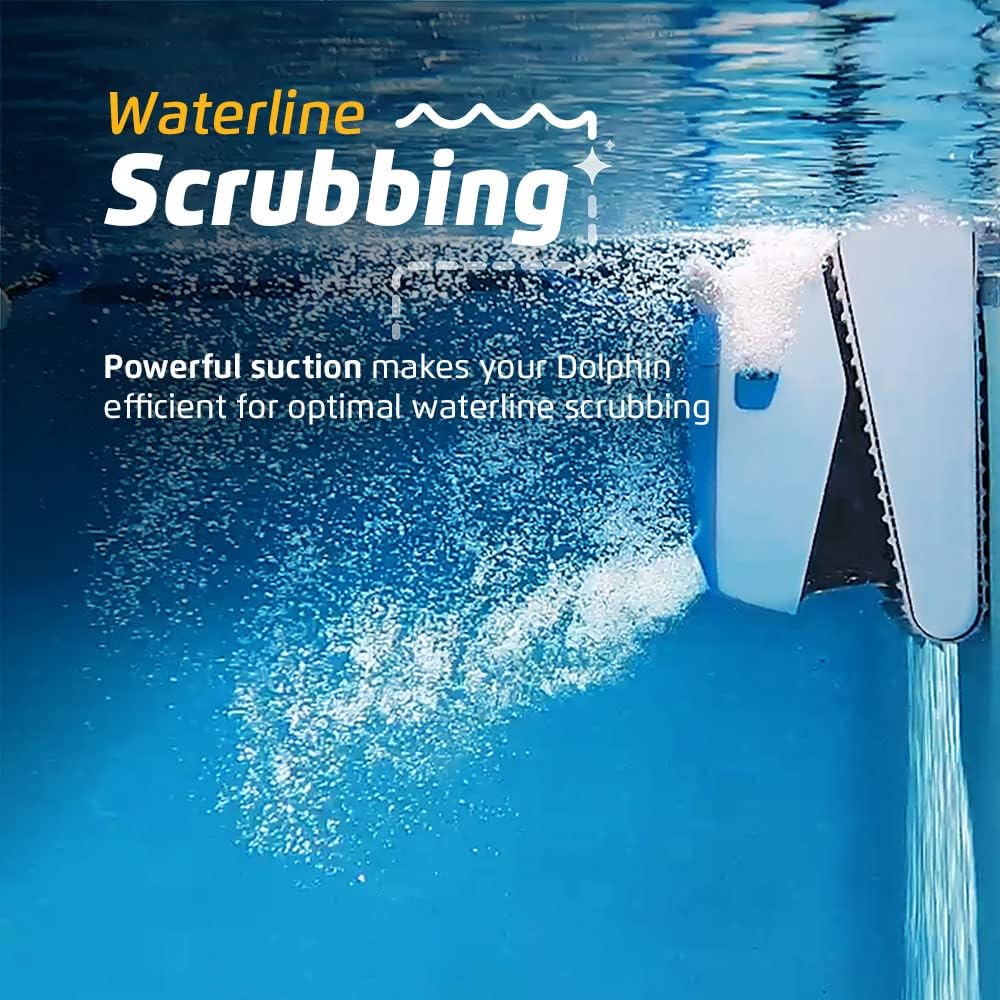 Dolphin Proteus DX5i Wi-Fi Automatic Robotic Pool Vacuum Cleaner Includes Caddy for Easy to Transport and Store, Ideal for In-Ground Pool up to 50 FT in Length