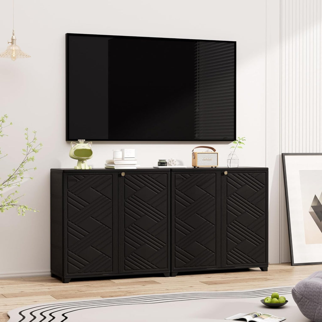 Mrosaa Outdoor/Indoor Storage Box,Resin and Plastic Storage Cabinet Waterproof,Outdoor Cabinet for Patio/Garden/Balcony/Backyard/All Room(with 3 Shelves)-Black
