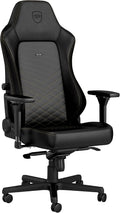 noblechairs Hero Gaming Chair/Office Chair with Lumbar Support, PU Faux Leather, Black/Gold