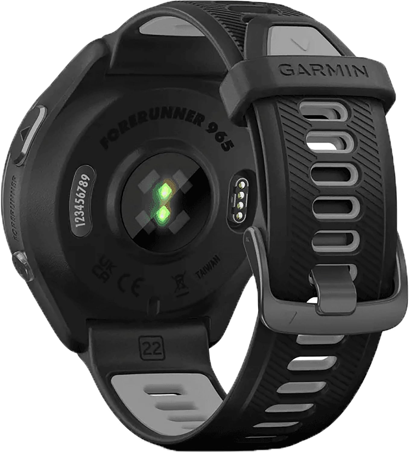 Garmin Forerunner® 965 Running Smartwatch, Colorful AMOLED Display, Training Metrics and Recovery Insights, Black and Powder Gray