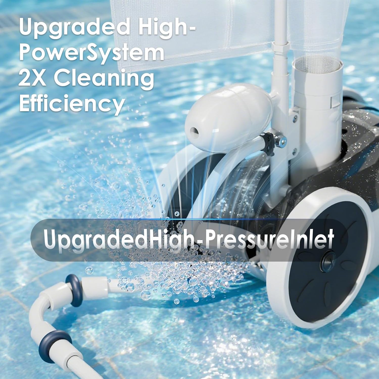 Pool Pressure Side Sweeper: Professional Solution for Cleaning Your Swimming Pool (Four Wheels Better Than Three)