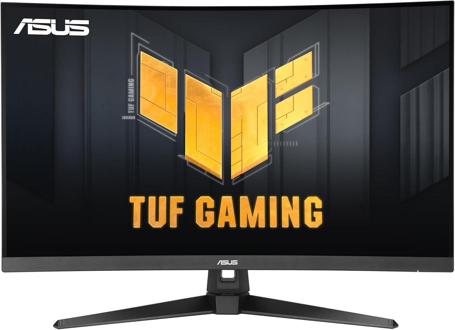 ASUS TUF Gaming Series 5 32' 1080P Curved Monitor (VG32VQM5AZ) - Full HD, 1500R, 240Hz, 0.5ms, Extreme Low Motion Blur Sync, FreeSync Premium, 120% sRGB, DisplayWidget, 3 yr Warranty