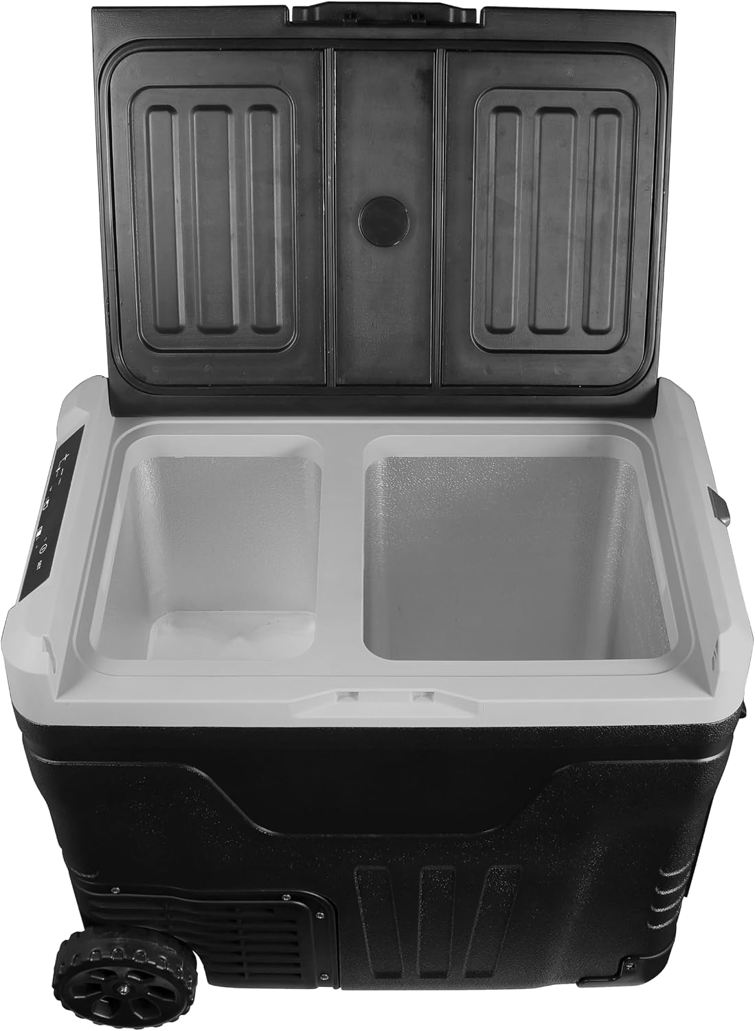 Frigidaire, 51 Qt. Portable Convertible Electric Refrigerator/Freezer Trolley-With App, Dual Zone, Black