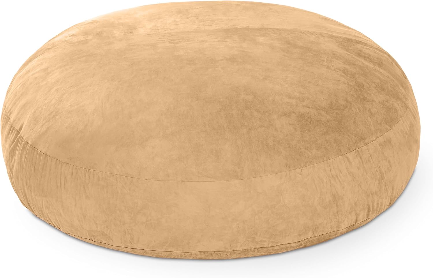 Jaxx 6 Foot Cocoon - 2-in-1 Convertible Bean Bag Bed & Large Bean Bag Chair for Adults, Camel
