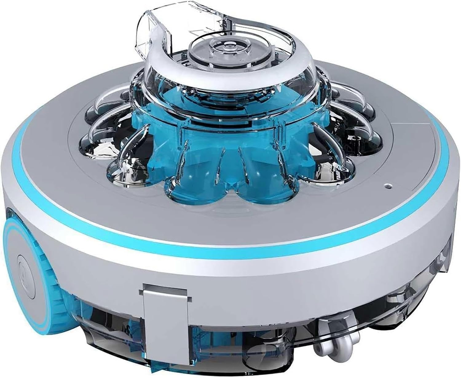 Swimming Pool Cleaning Robot,60l/m Strong Suction Cordless Pool Cleaner, Rechargeable Robotic Pool Cleaner, for Above-Ground or In-ground Swimming Pool Up to 540+Sq Ft