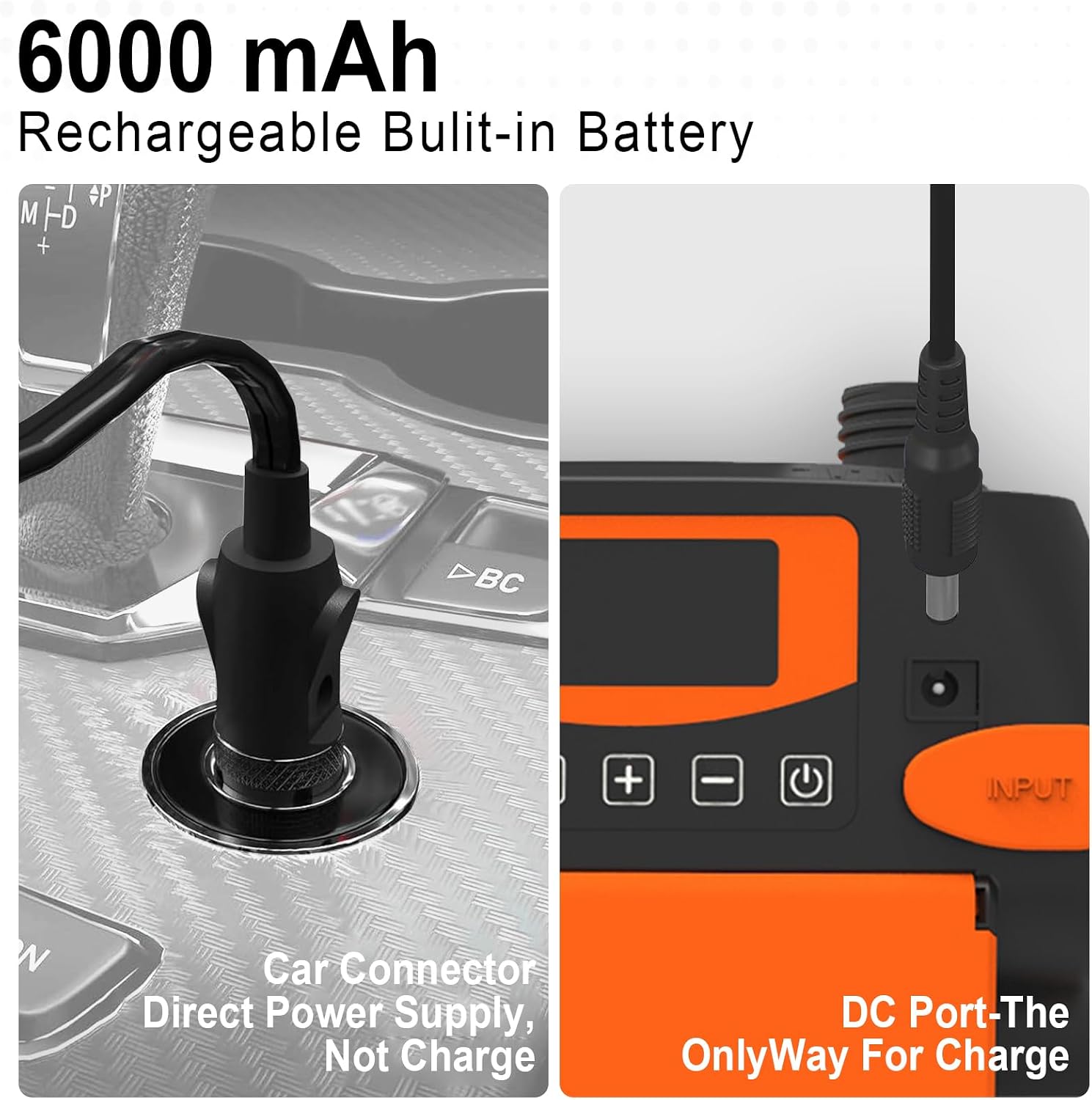 Rechargeable Paddle Board Pump - 16PSI Electric Portable SUP Pump with Battery, Portable Air Pump for Inflatable Tents, Paddle Boards, Kayaks with Inflate and Deflate Function