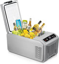 Electactic 12 Volt Electric Cooler, 15.79QT(15L) Car Fridge, Portable Refrigerator with Intelligent Control Panel, 12V Cooler -4℉~68℉, Portable Freezer AC/DC for Camping, Travel, Truck