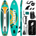 10'6'/11'Wide Inflatable Stand Up Paddle Board for Adults & Youth of All Skill Levels, with Premium SUP Paddleboard Accessories, Anti-Slip EVA Deck