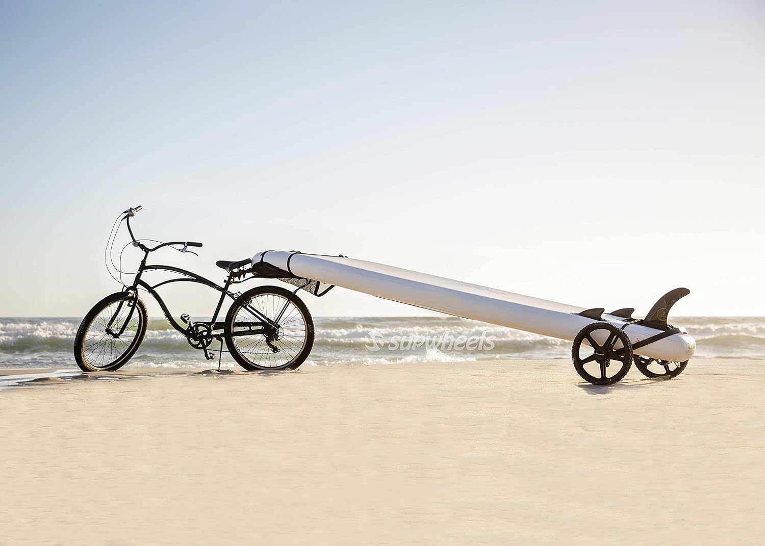 SUP Wheels Evolution X | Extra Wide Carrier| Inflatable Board Carrier and Bike Trailer