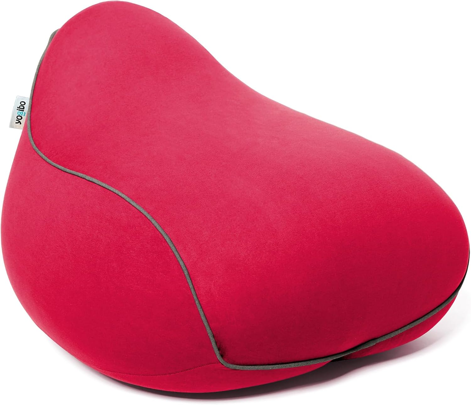 Yogibo Lounger Small Bean Bag Lounge Chair for Adults, Kids and Teens, Soft, Plush, Comfy, Sensory, Gaming Beanbag, Washable Cover, Red
