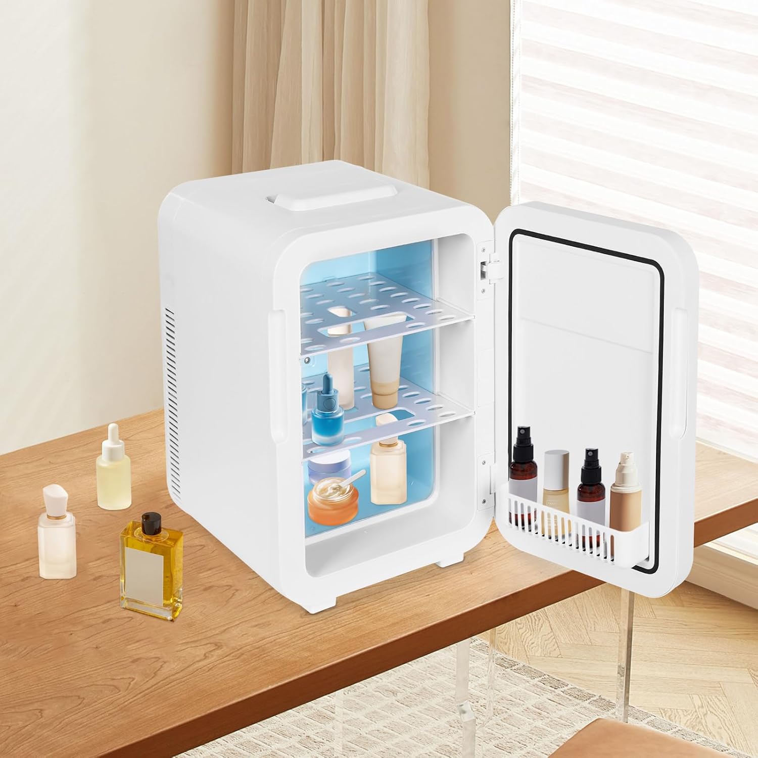 Car Fridge, 12 Volt Car Refrigerator, 20L/18.16 Qt Portable Electric Cooler Freezer, 15.8℉~149℉ Adjustable Range, 12V DC & 110V AC for Car, RV, Truck, Camping