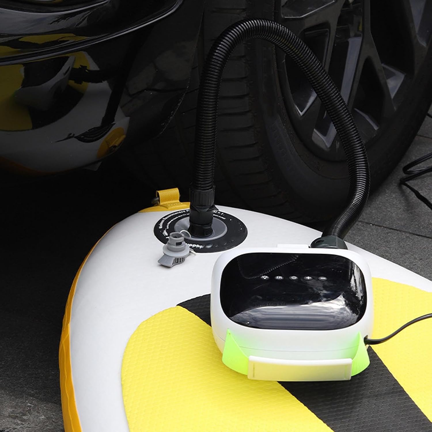Jectse 20PSI Electric Paddle Board Pump, Rechargeable High Pressure Air Pump Shark with LED Light, Inflator Pump Electric for Stand Up Paddle