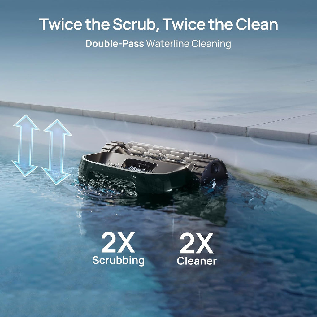 Beatbot AquaSense 2 Pro Pool Vacuum Robot Genuine with All-Weather Protection Cover-Unmatched 5-in-1 Cleaning, Skims Water Surface with Remote Navigation, Surface Parking, Clarifies Water