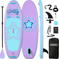 Kids Paddle Board with SUP Accessories, Child Paddle Board Durable, Lightweight, Stable Design, Wide Non-Slip Deck, 7ft 7.6ft 8ft 9.6ft Inflatable Paddle Boards for Kids & Youth