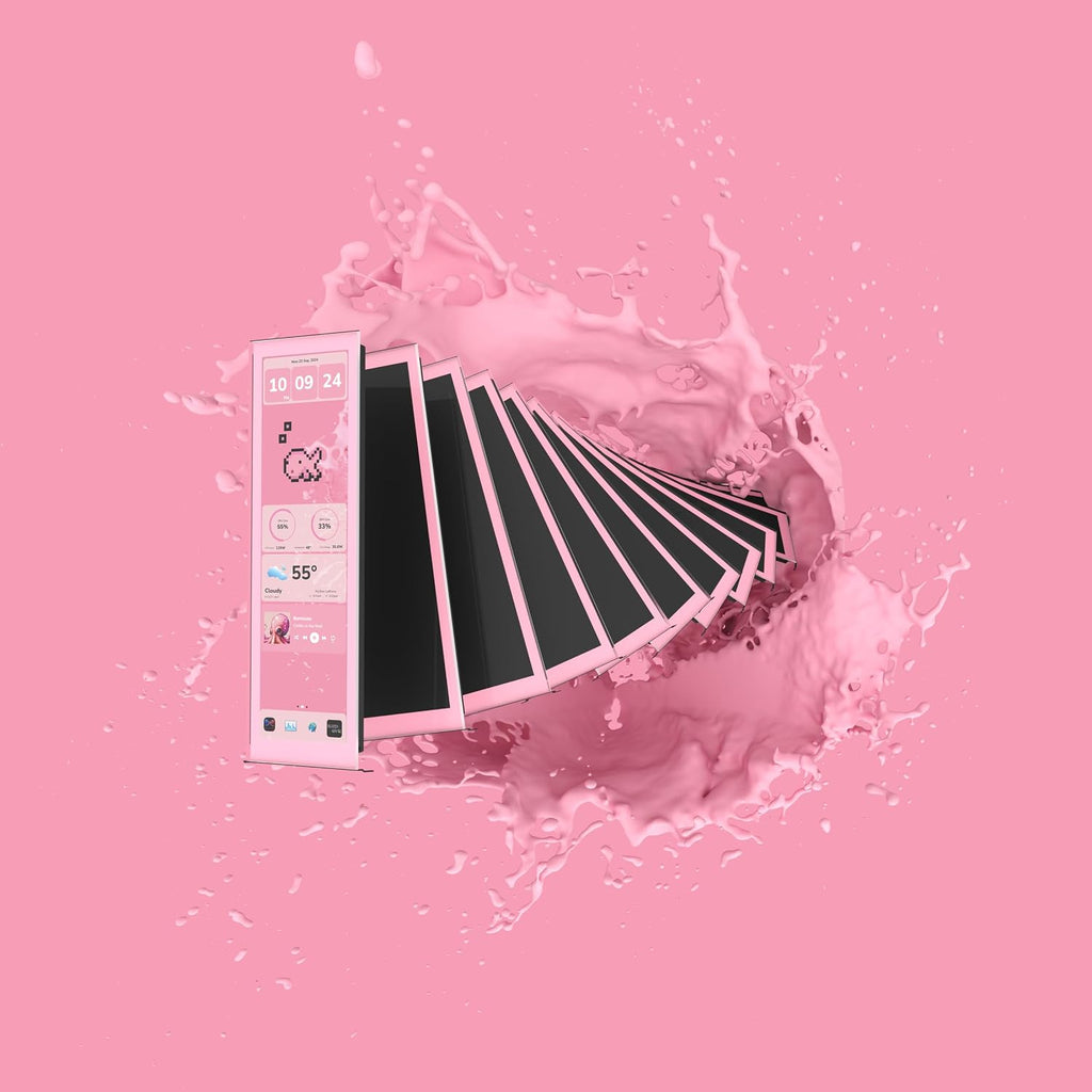 Hyte Y70 Touch Infinite Display Upgrade Screen Kit for PC Case - 14.9' IPS Display - 2.5K Resolution - 60Hz - 10-Point Touch - Strawberry Milk (Pink)