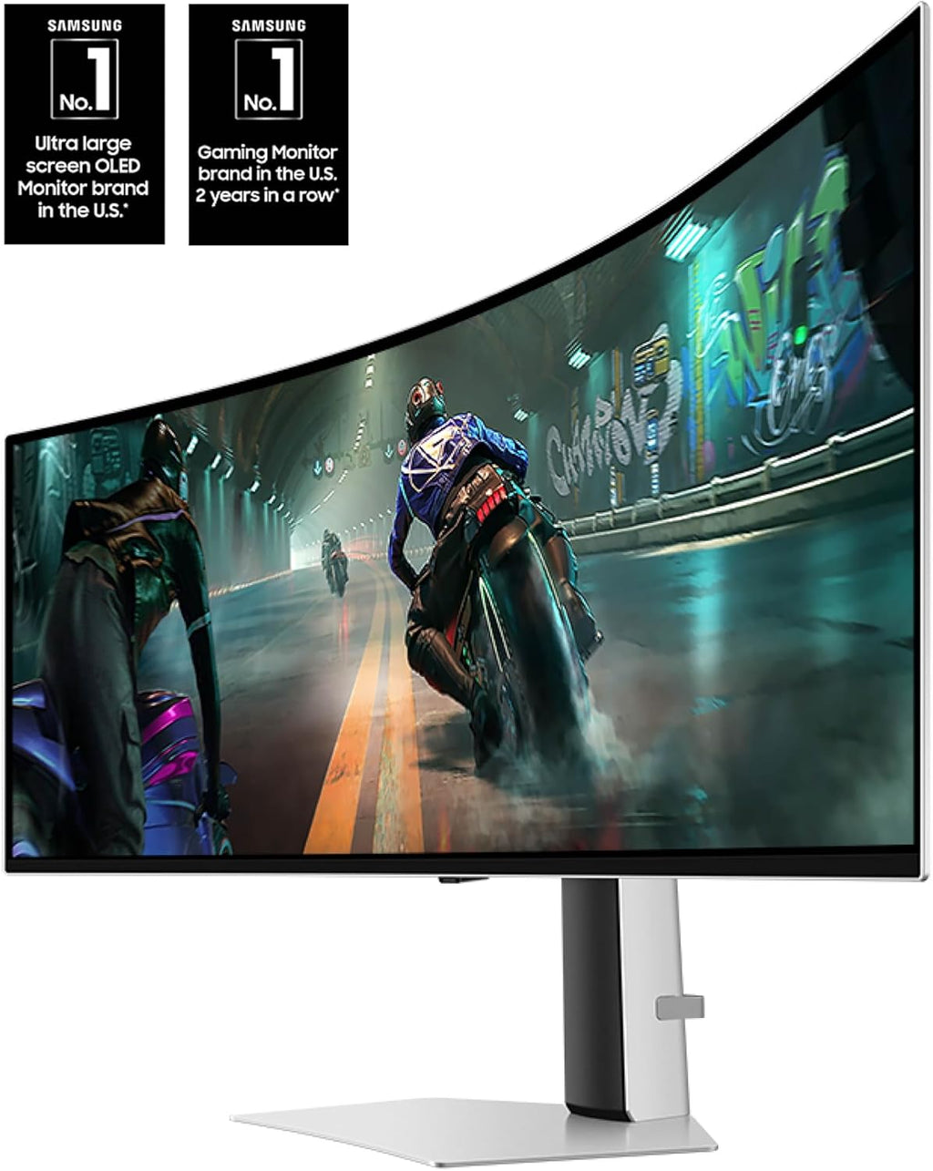 Samsung LS49DG910SNXZA 49 Inch Odyssey Dual QHD 144Hz Curved Gaming Monitor with 5 Year Amber Protection Plan (2024)