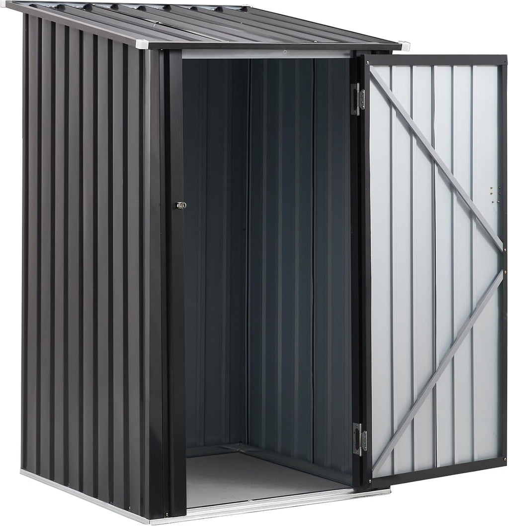 Outdoor Firewood Racks 3FT x 3 FT, Firewood Storage Shed, Wood Sheds, Firewood Shelter with Single Lockable Door