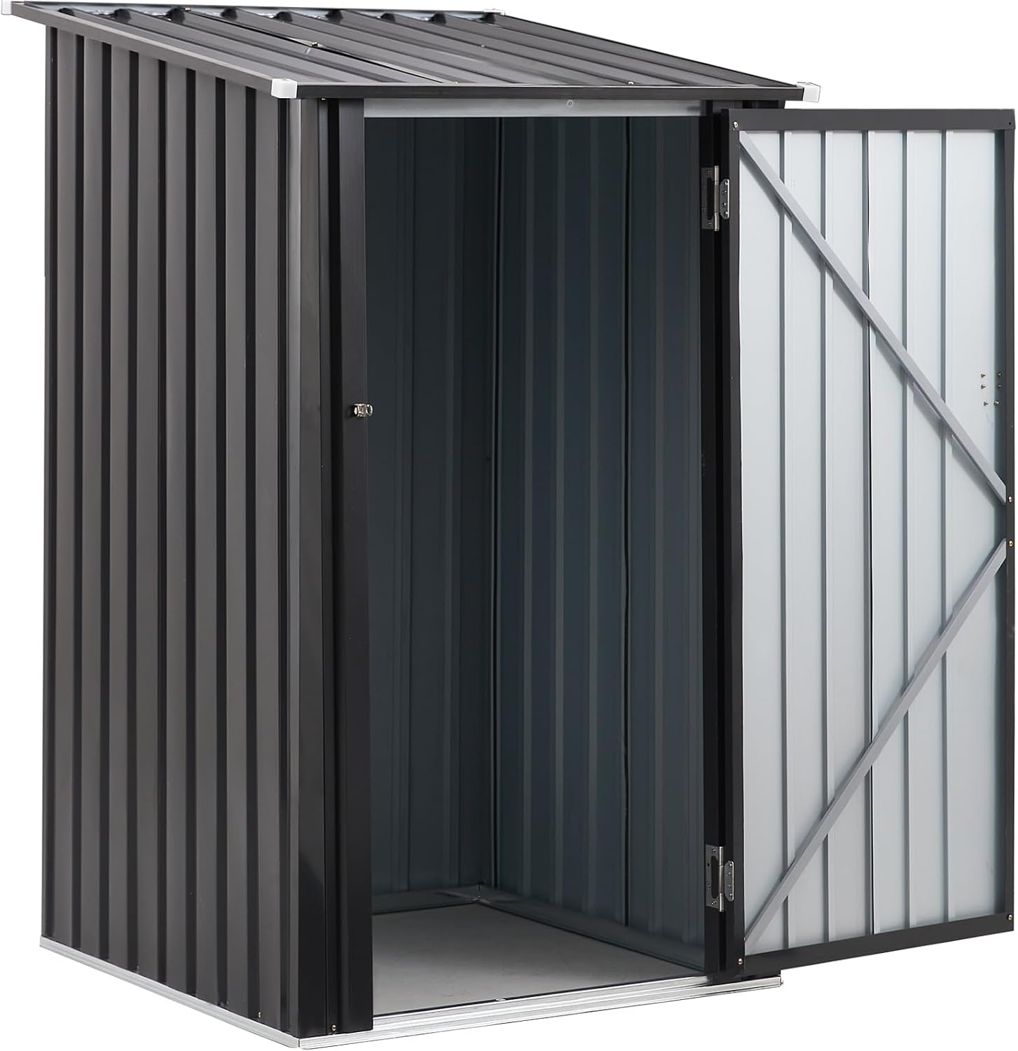 Outdoor Firewood Racks 3FT x 3 FT, Firewood Storage Shed, Wood Sheds, Firewood Shelter with Single Lockable Door