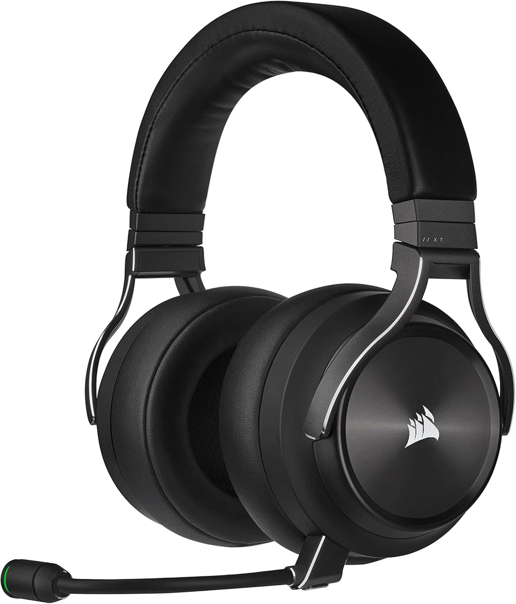Corsair CORSAIR Virtuoso RGB Wireless XT High-Fidelity Gaming Headset with Bluetooth and Spatial Audio - Works with Mac, PC, PS5, PS4, Xbox Series X/S - Slate (Renewed)