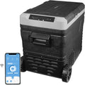 Frigidaire, 51 Qt. Portable Convertible Electric Refrigerator/Freezer Trolley-With App, Dual Zone, Black