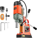 VEVOR Magnetic Drill Press, 1400 W, 2 in Boring Diameter, 2810 lbf Power Portable Mag Drill Press, 0–800 RPM Adjustable Speed, with Weldon Shank, for Metal Surface, Industrial and Home Improvement