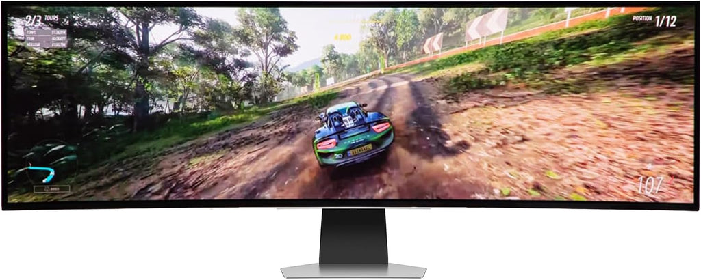 Samsung Odyssey OLED G9 Curved Gaming Monitor - 49' Dual QHD (5120 x 1440) OLED - 240Hz Refresh Rate - 32: 9-0.03ms GTG - HDR10+ - 1,000,000:1 - AMD FreeSync Premium Pro - Flicker Free - Silver