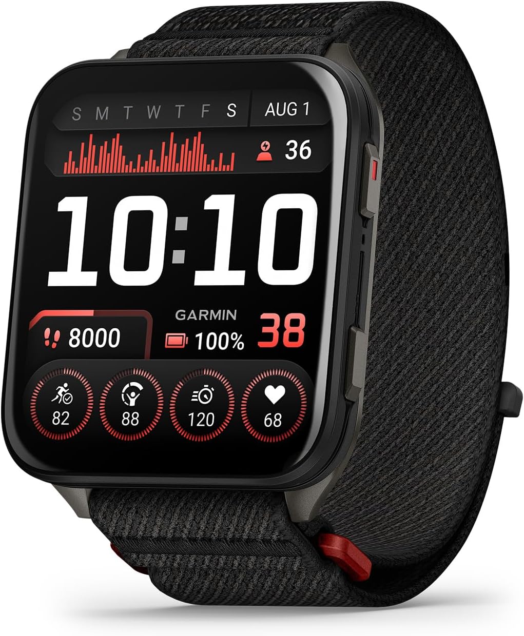Garmin Venu X1, Thin and Lightweight GPS Smartwatch, 2 inch AMOLED Display, Advanced Health and Fitness Features, Black with Slate Titanium Caseback Bundle with Accessories
