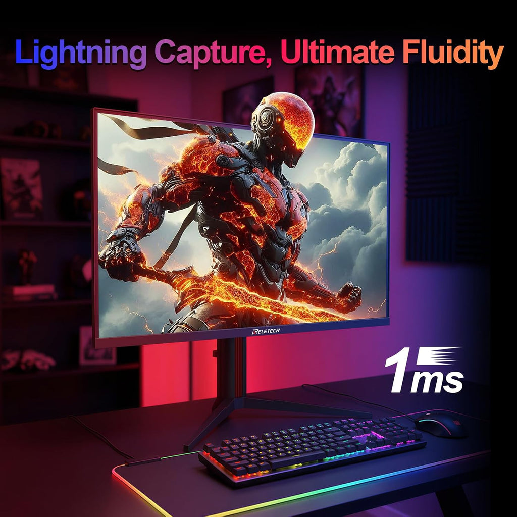 27' Dual Mode Gaming Monitor, 4K UHD 160Hz & FHD 320Hz, Fast IPS 1ms, Adaptive Sync, HDR300, HDMI 2.1 & DP 1.4, Height Adjustable, VESA Mountable (GT27 Twin)