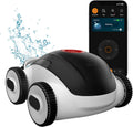 (2025 Upgrade)Higgsinno Cordless Robotic Pool Cleaner, Automatic Pool Robot Vacuum with App, Lasts up to 240 Mins, Ultra-fine Dual Filter Ideal for Above/In-Ground Pool up to 1,076 Sq.ft, ezSpirit 01