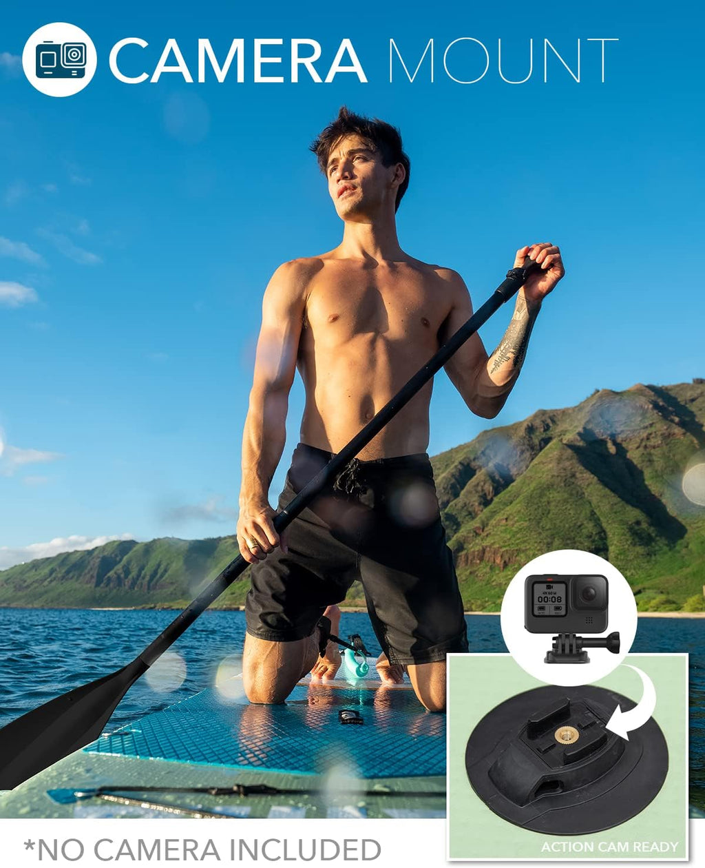 DAMA Inflatable Stand Up Paddle Boards for Adults w/Sup Board Accessories Hand Pump 4pcs Kayak Floating Paddle | Wide Stance, Bottom Fin Paddling Surf Control
