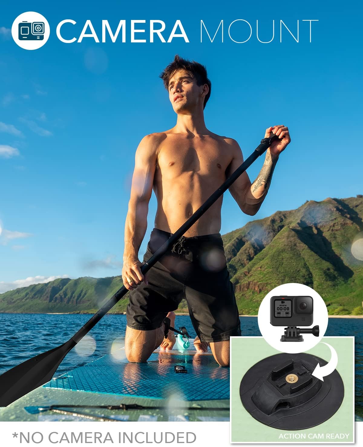 DAMA Inflatable Stand Up Paddle Boards for Adults w/Sup Board Accessories Hand Pump 4pcs Kayak Floating Paddle | Wide Stance, Bottom Fin Paddling Surf Control