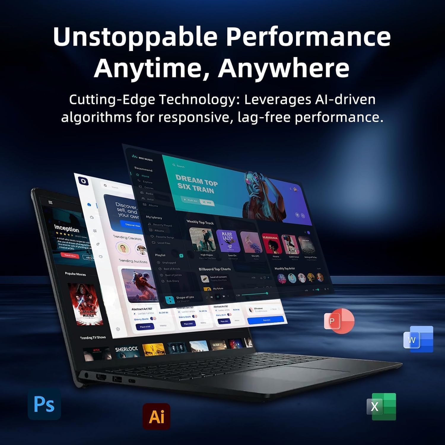 Dell Inspiron 15.6' FHD Touchscreen Laptop 2026 Edition, 13th Gen Intel Core i5 (Beat i7-1250U), 32GB RAM, 1.5TB Storage (1TB PCIe SSD + 512GB External), Win 11, Office 365 for Web, w/WOWPC Bundle