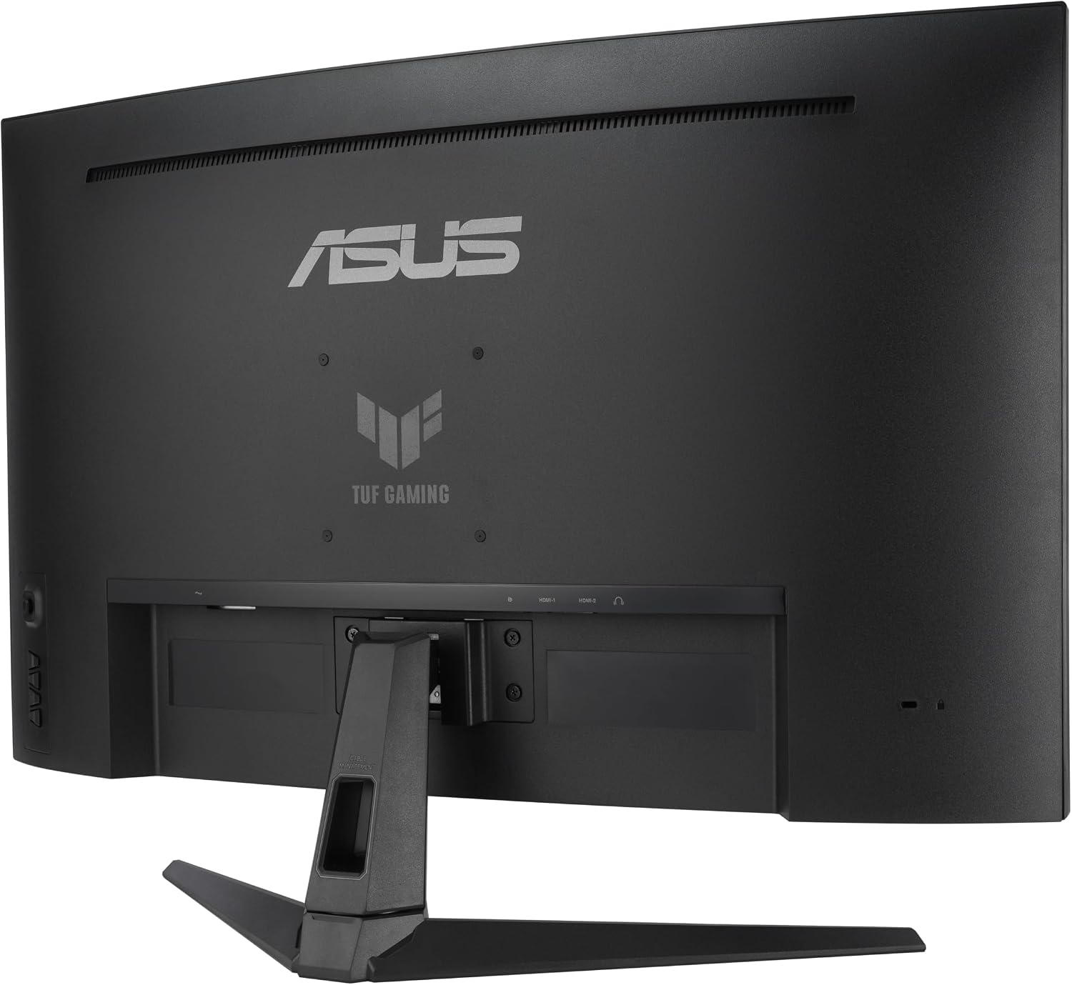 ASUS TUF Gaming Series 5 32' 1080P Curved Monitor (VG32VQM5AZ) - Full HD, 1500R, 240Hz, 0.5ms, Extreme Low Motion Blur Sync, FreeSync Premium, 120% sRGB, DisplayWidget, 3 yr Warranty