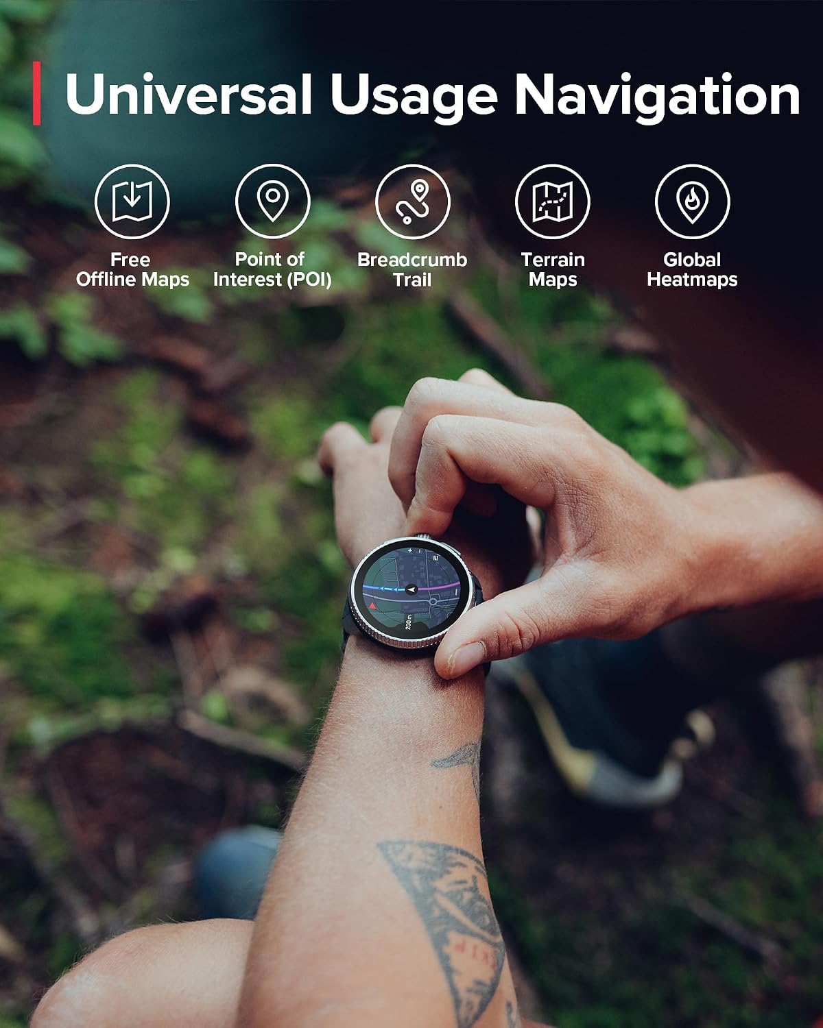 SUUNTO Race: GPS Sports Watch, Large & Bright AMOLED Color Screen, Long Battery Life