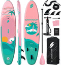 10'6'/11'Wide Inflatable Stand Up Paddle Board for Adults & Youth of All Skill Levels, with Premium SUP Paddleboard Accessories, Anti-Slip EVA Deck