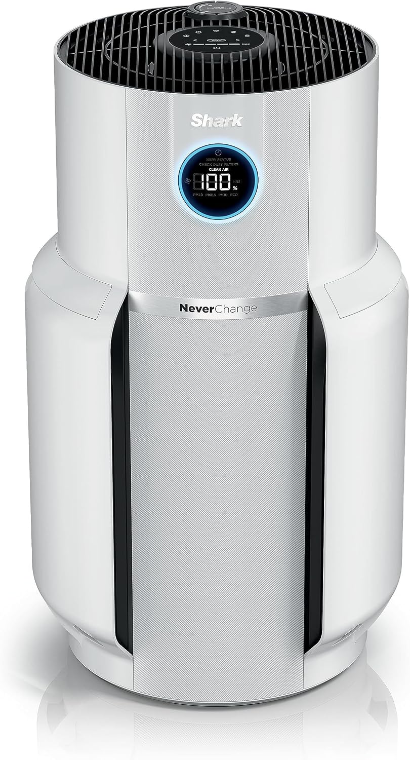 Shark R-HP302 NeverChange Air Purifier MAX 1400 sq.ft. 5-Year Filter Life Odor Neutralizer, White - Certified Refurbished