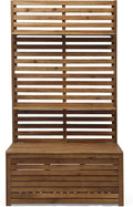 Christopher Knight Home Priscilla Outdoor Wooden Hall Tree, Teak Finish
