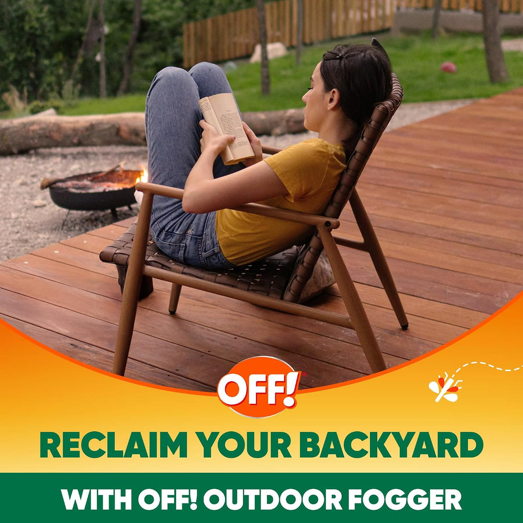 OFF! Outdoor Insect & Mosquito Repellent Fogger, Backyard Pretreat, Kills & Repels Insects in an up to 900 sq, ft, Area, 16 oz (Pack of 12)