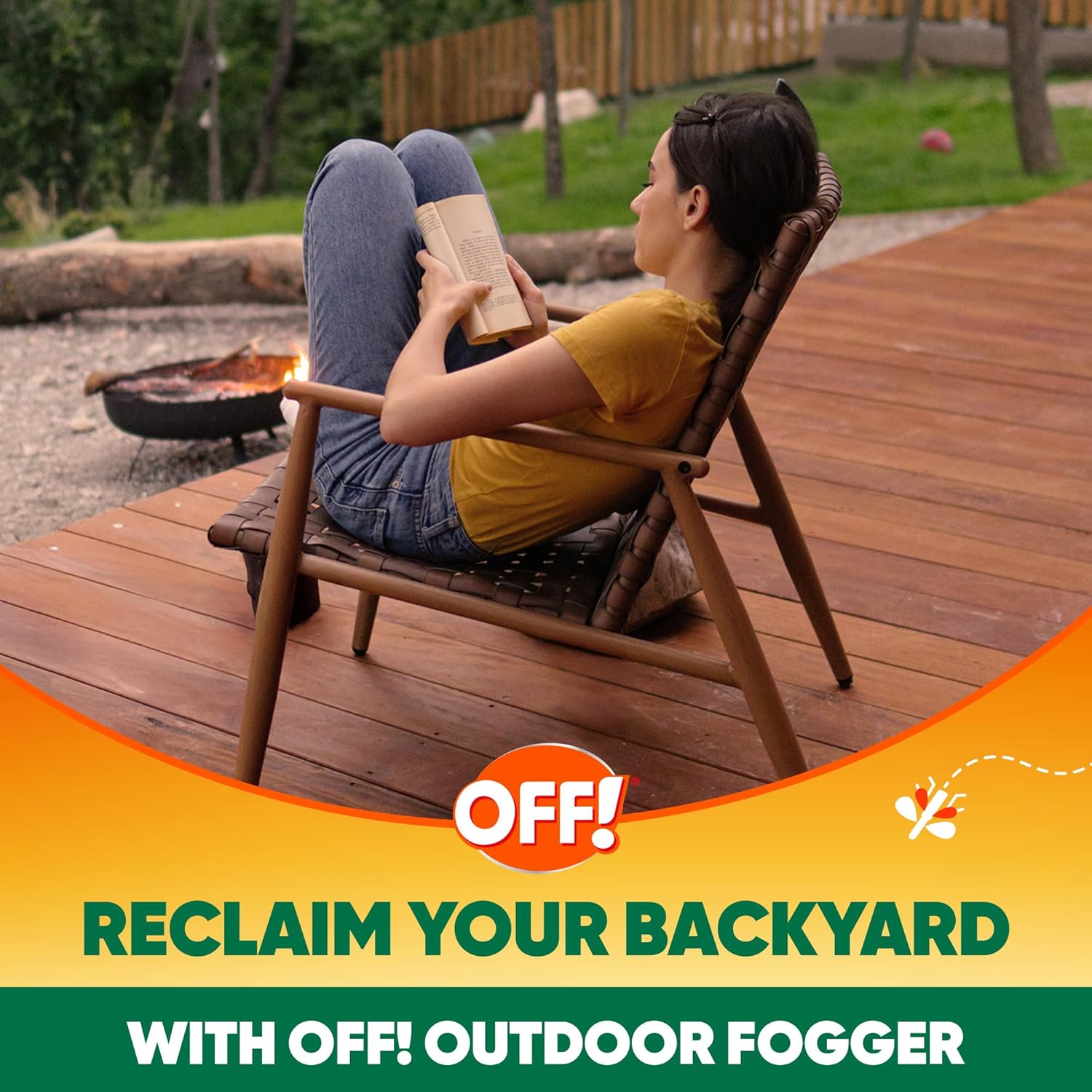 OFF! Outdoor Insect & Mosquito Repellent Fogger, Backyard Pretreat, Kills & Repels Insects in an up to 900 sq, ft, Area, 16 oz (Pack of 10)