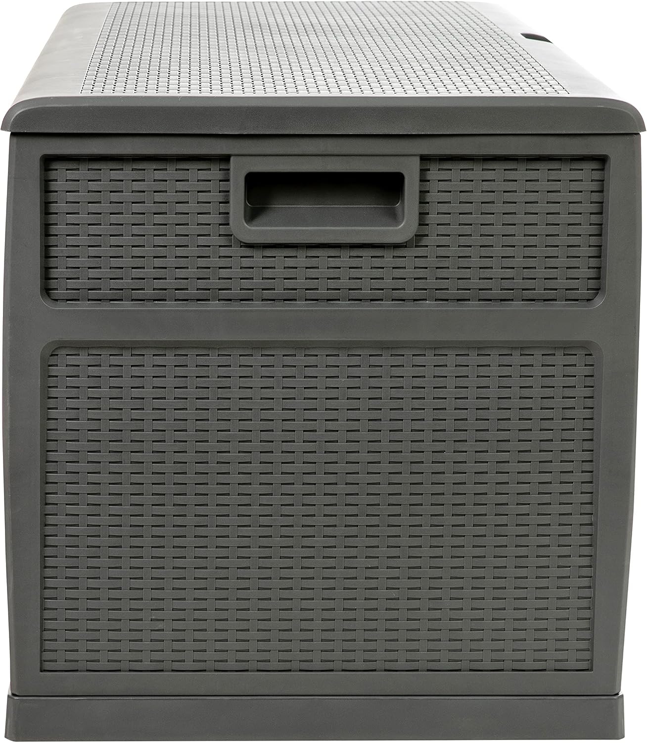 Flash Furniture 120 Gallon Plastic Deck Box - All-Weather Patio Storage and Organization for Throw Pillows, Pool Toys or Garden Tools