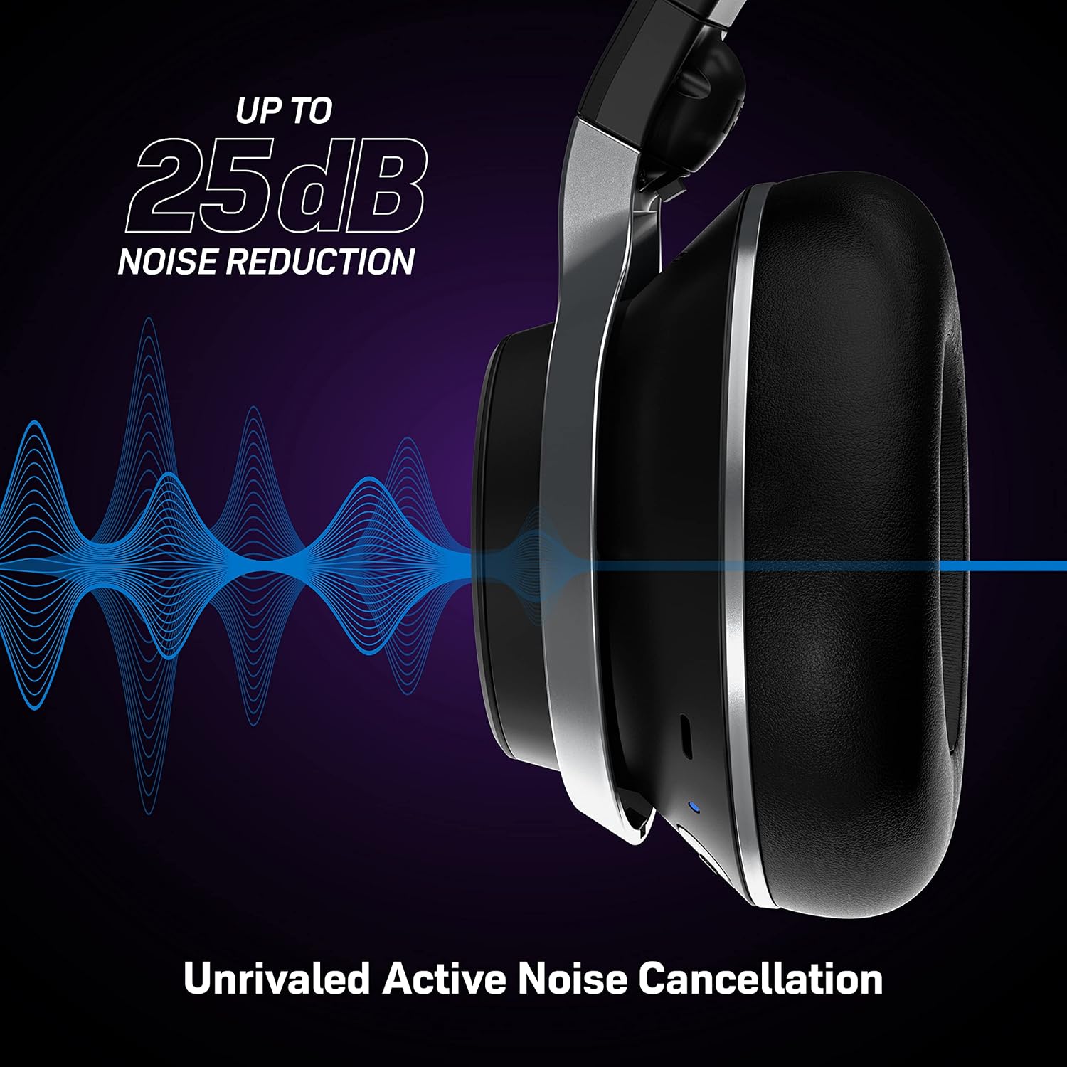Turtle Beach Stealth Pro Multiplatform Wireless Noise-Cancelling Gaming Headset for PS5, PS4, PC, Mac, Mobile – Swappable Batteries – Black