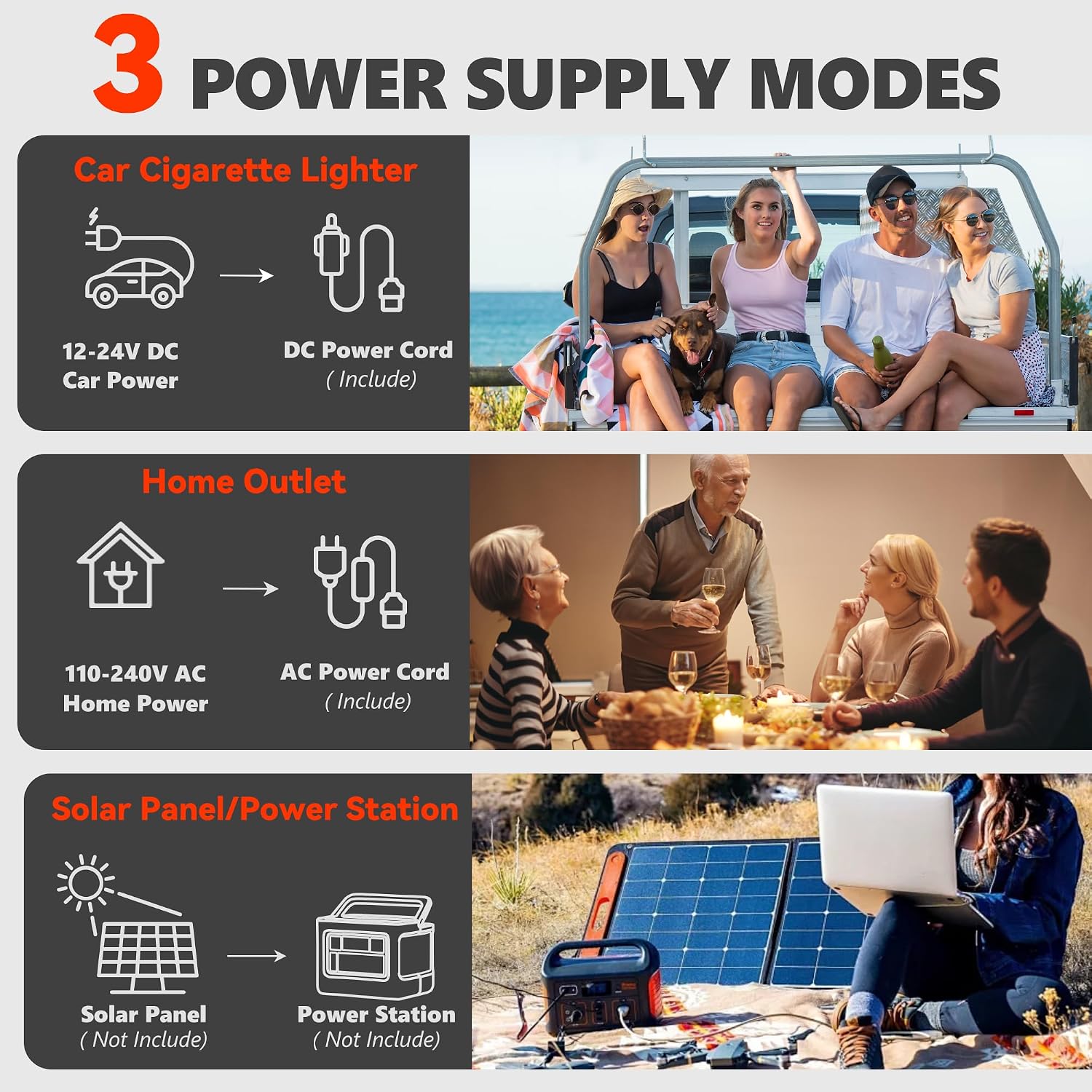 EKOJUCE Portable 12V Refrigerator, 22 Quart Compressor Electric Cooler, 12V Fridge -4℉-68℉, Portable Freezer for Camping, RV, Outdoor