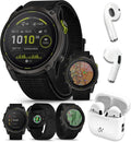 Garmin Enduro 3 Solar Ultraperformance GPS Smartwatch Bundle - 320 Hours Battery Life, Built-in LED Flashlight with UltraFit Nylon Band and PlayBetter Wireless Running Earbuds