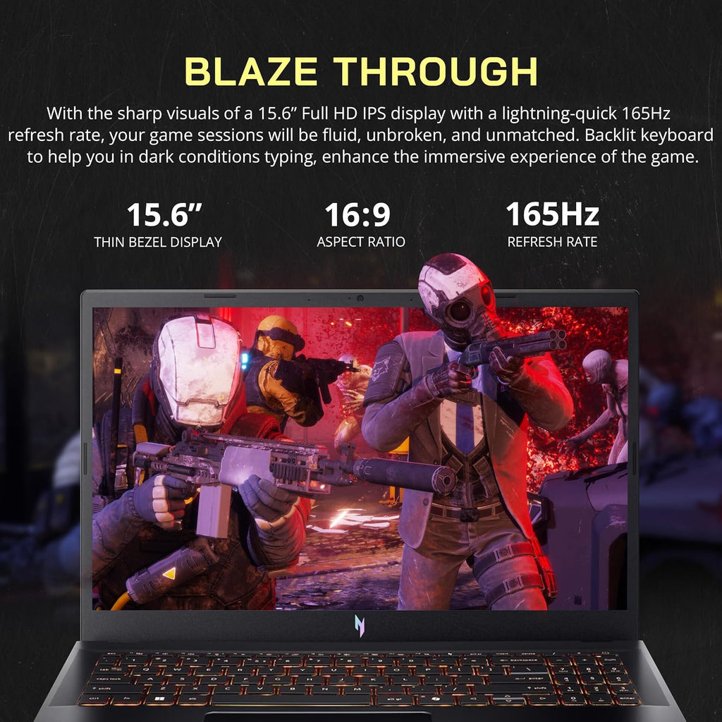 acer Nitro V 15.6' FHD IPS 165Hz Gaming Laptop, Intel Core i5-13420H, NVIDIA GeForce RTX 5050 8GB GDDR7, 64GB RAM, 2TB SSD, Backlight Keyboard, Wi-Fi 6, Win 11 Pro, Black, 1TB Docking Station Set