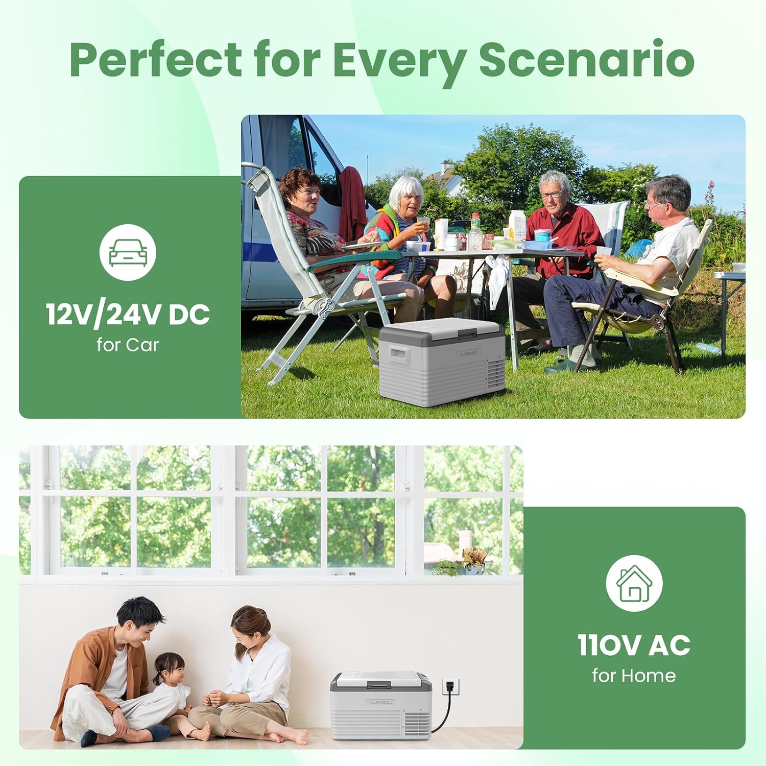 ALIPICOOL Electric Cooler 12 Volt Portable Refrigerator for Car, 29 Quart Car Fridge, Single Zone Car Freezer Cooler 12/24V DC, 110~240V AC for Camping，Overlanding, RV, Truck, -4℉ to 68℉ (CL30）