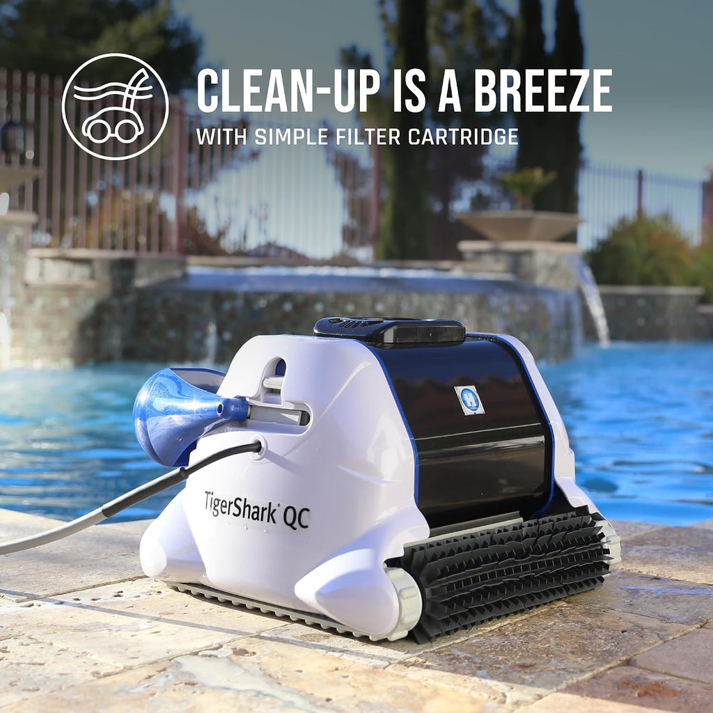 Hayward W3RC9990CUB TigerShark QC Robotic Pool Cleaner with Quick Clean, Automatic Pool Vacuum for Inground Pools up to 20 x 40 ft.