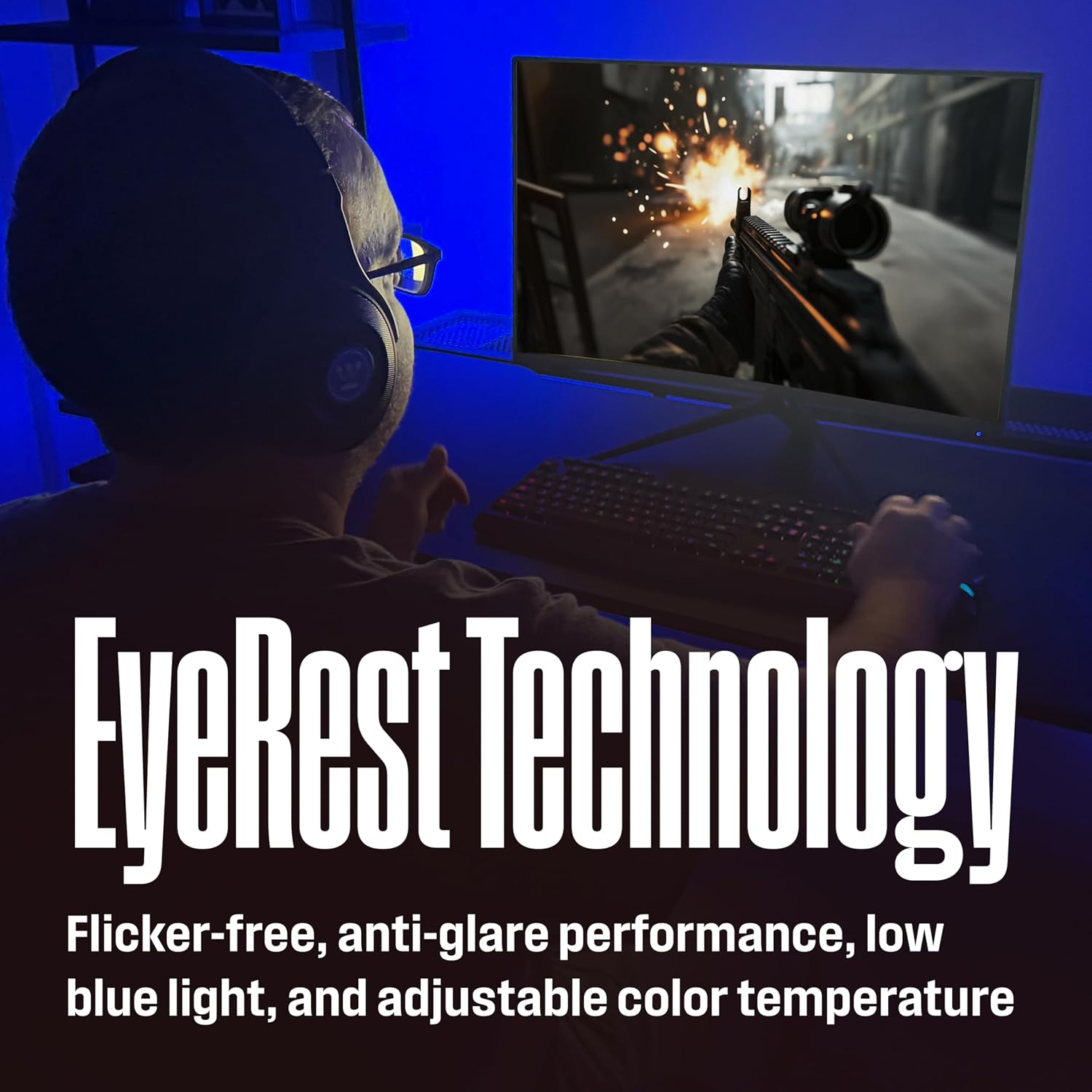 Westinghouse 32 Inch Curved Gaming Monitor, 240Hz, 1ms, FHD 1080P, 1500R, 3000:1 Contrast Ratio, 118% sRGB, AMD FreeSync, Eyecare, for PC Games with Built-in Speakers, DisplayPort, HDMI-Black